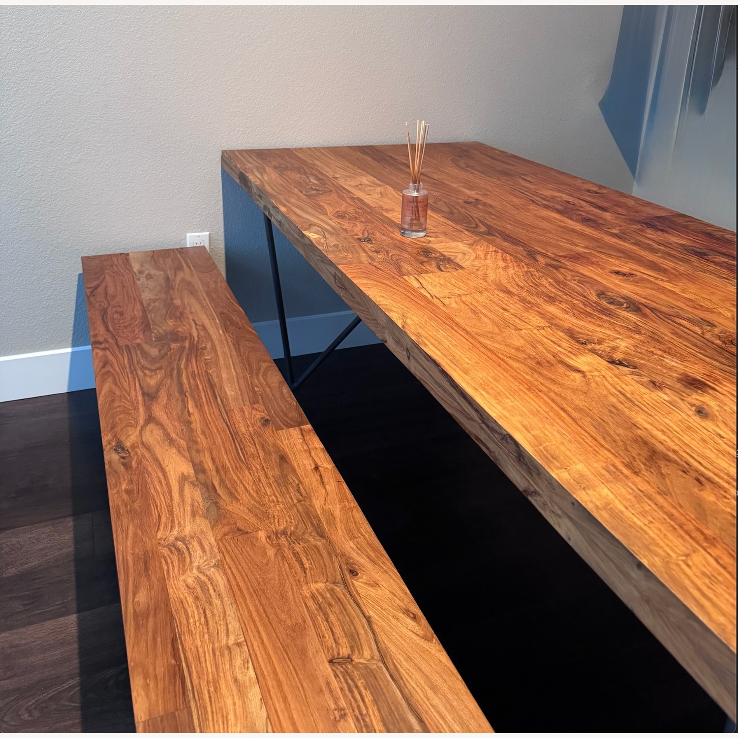 CB2 Dining Table Set With Bench - image-1