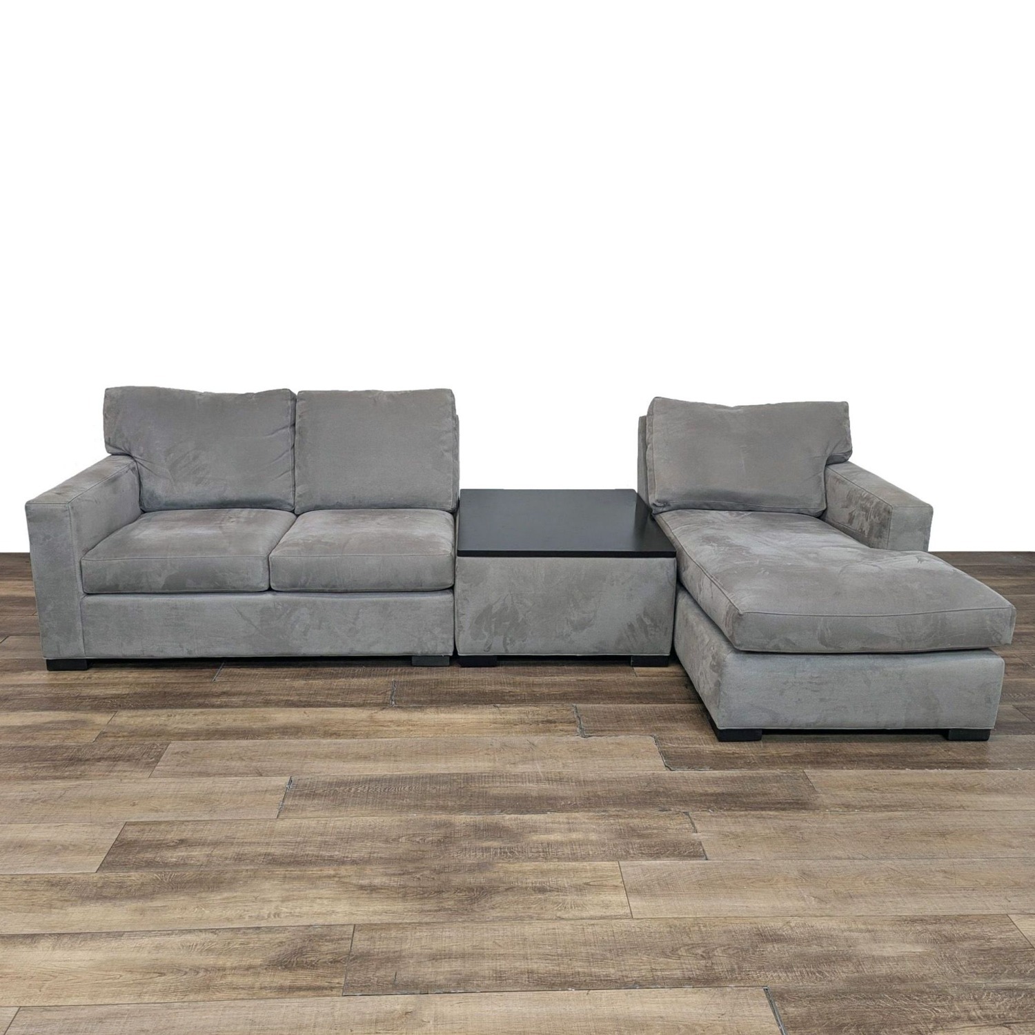 Crate & Barrel Axis Sectional with Chaise  - image-1