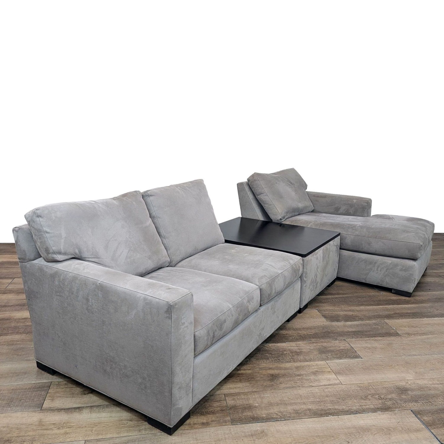 Crate & Barrel Axis Sectional with Chaise  - image-9