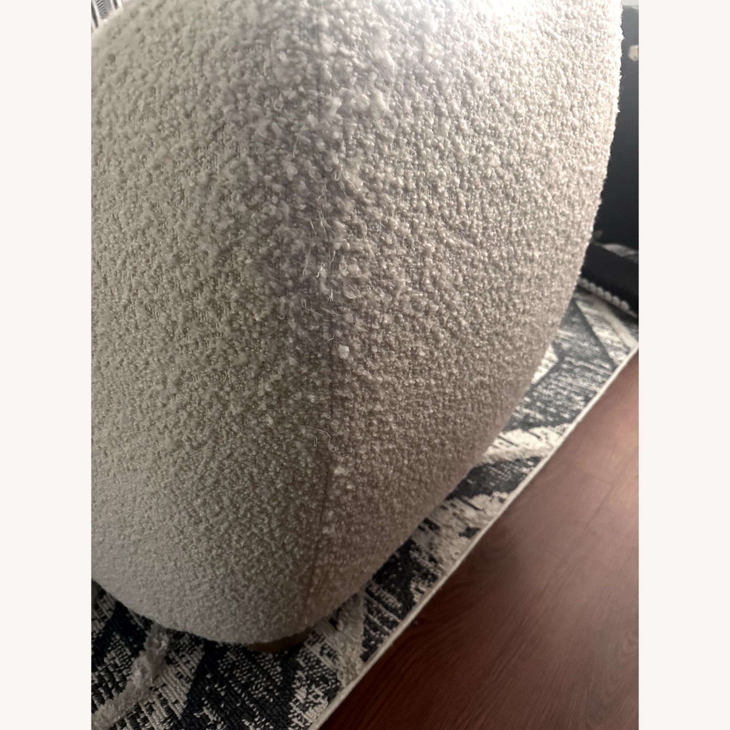 CB2 Bacio Cream Boucle Lounge - image-4