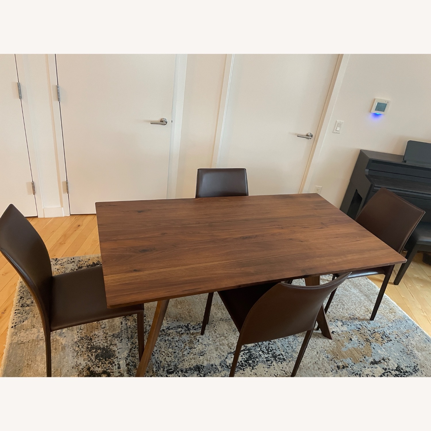 Walnut Florence Dining Table and 4 Chairs - image-2