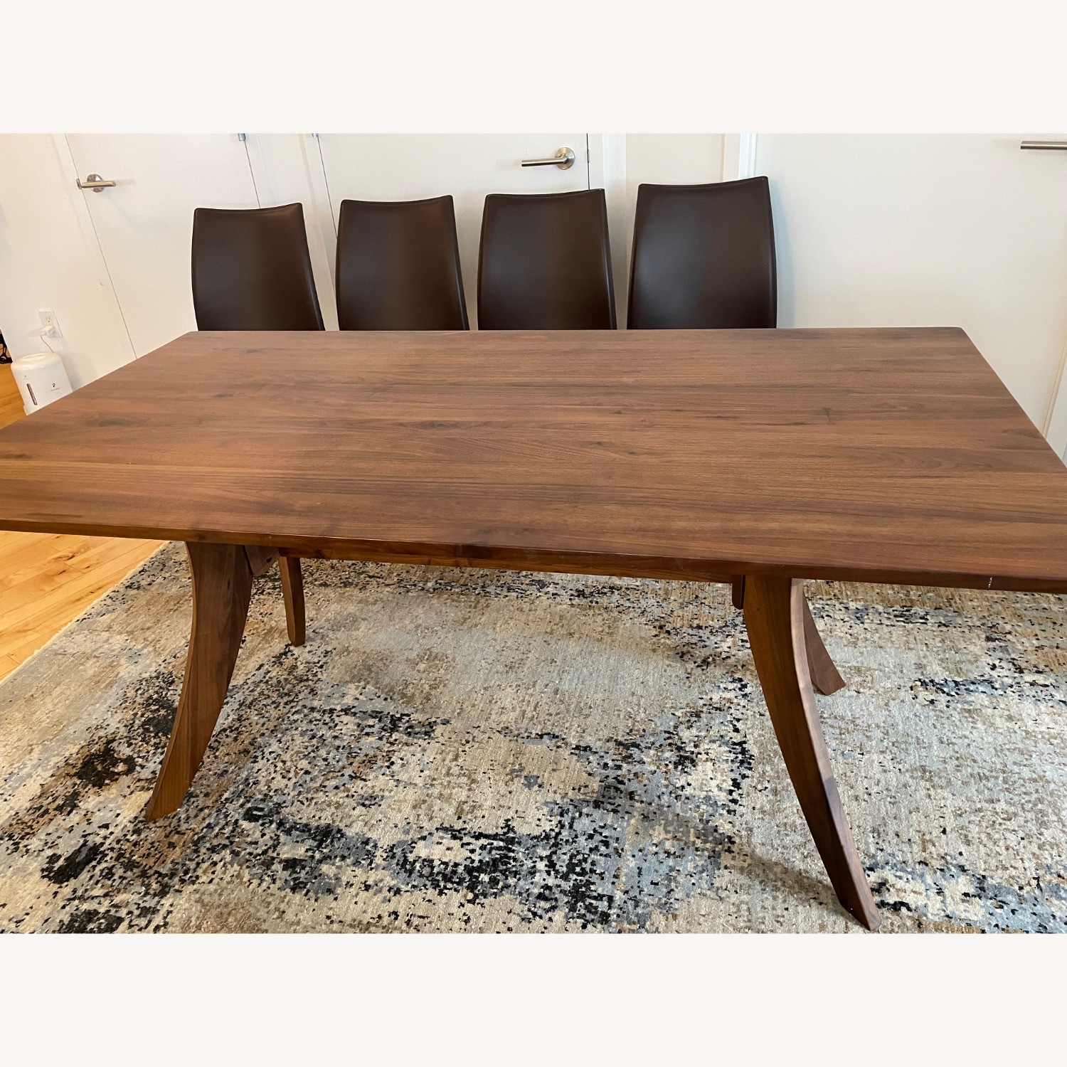 Walnut Florence Dining Table and 4 Chairs - image-4