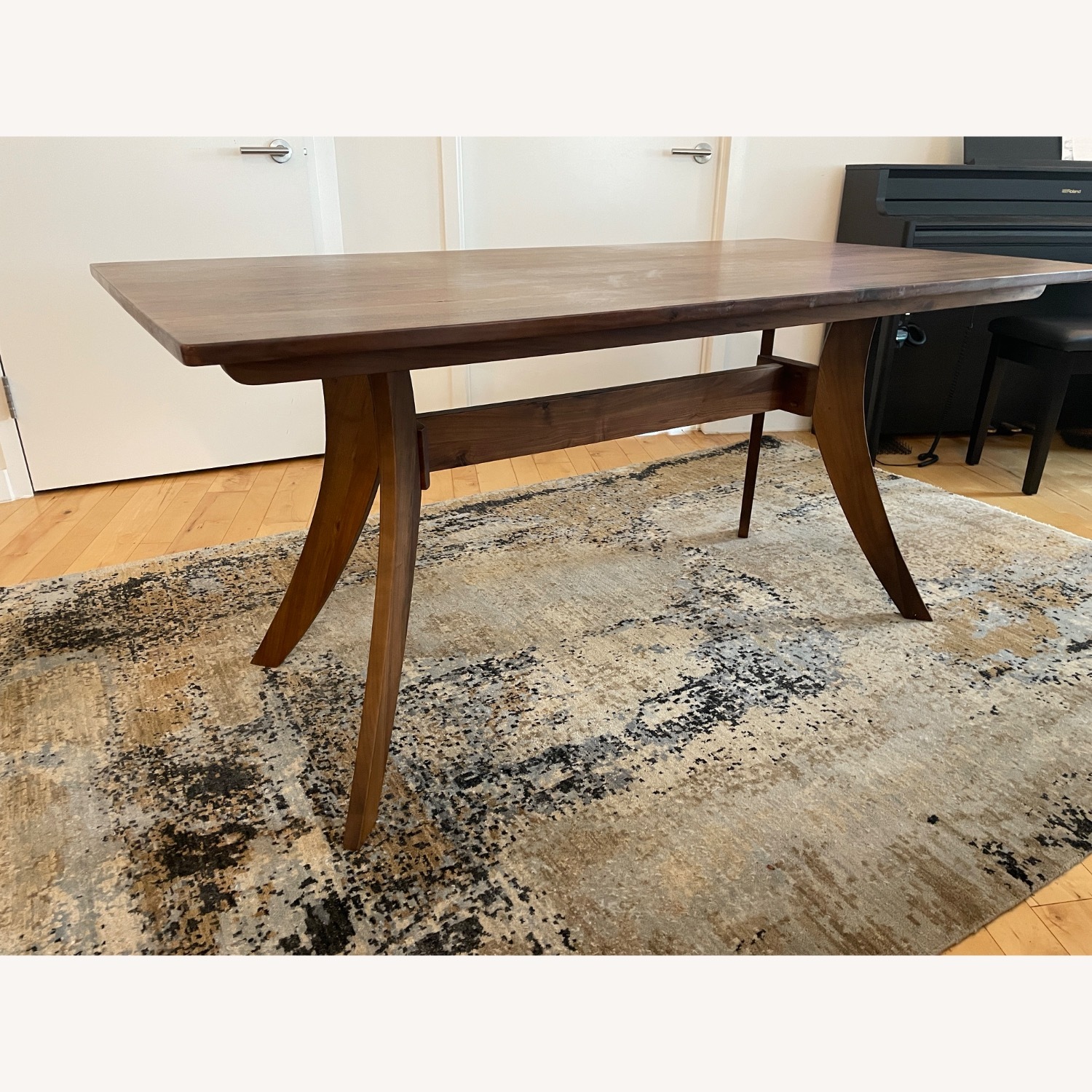 Walnut Florence Dining Table and 4 Chairs - image-3