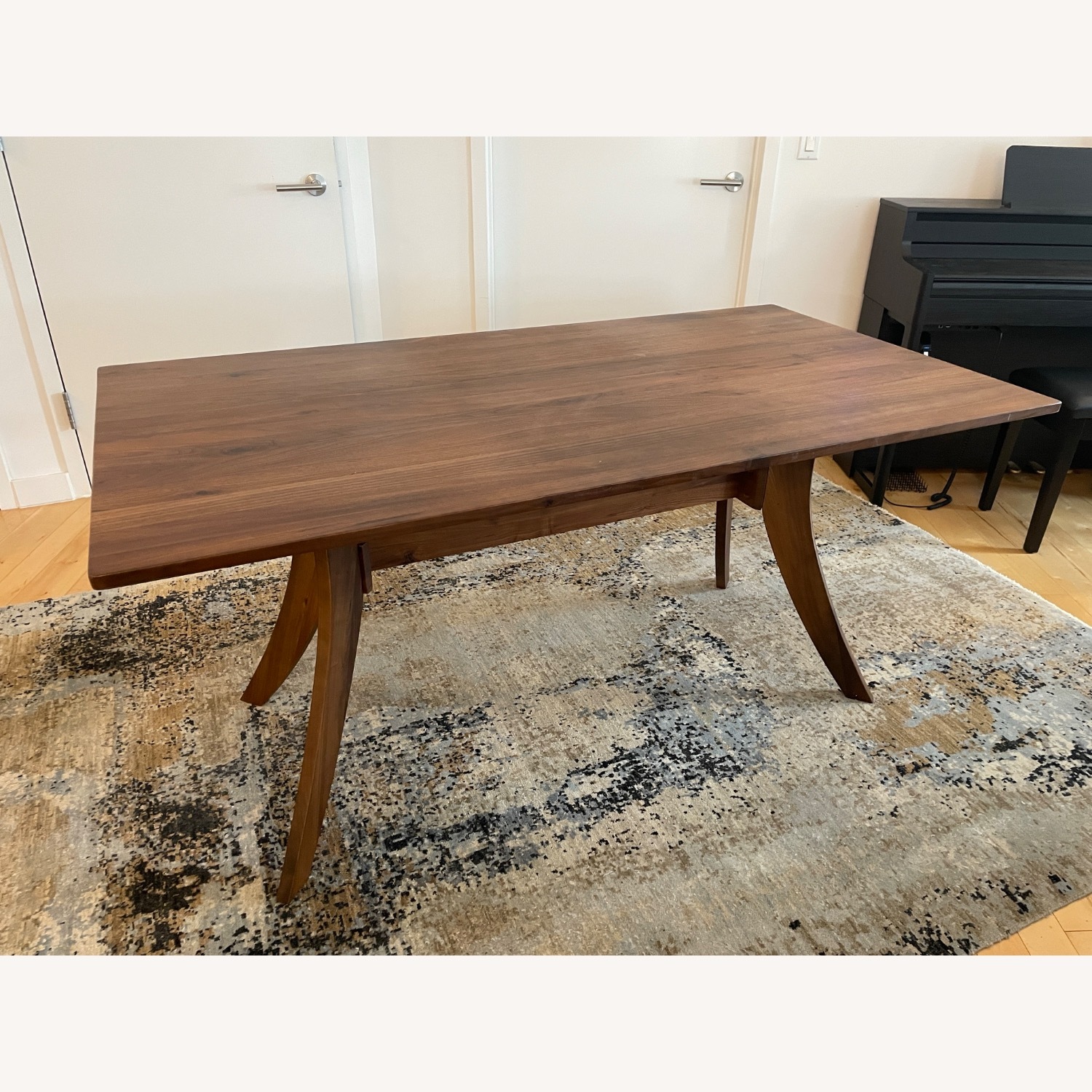 Walnut Florence Dining Table and 4 Chairs - image-1