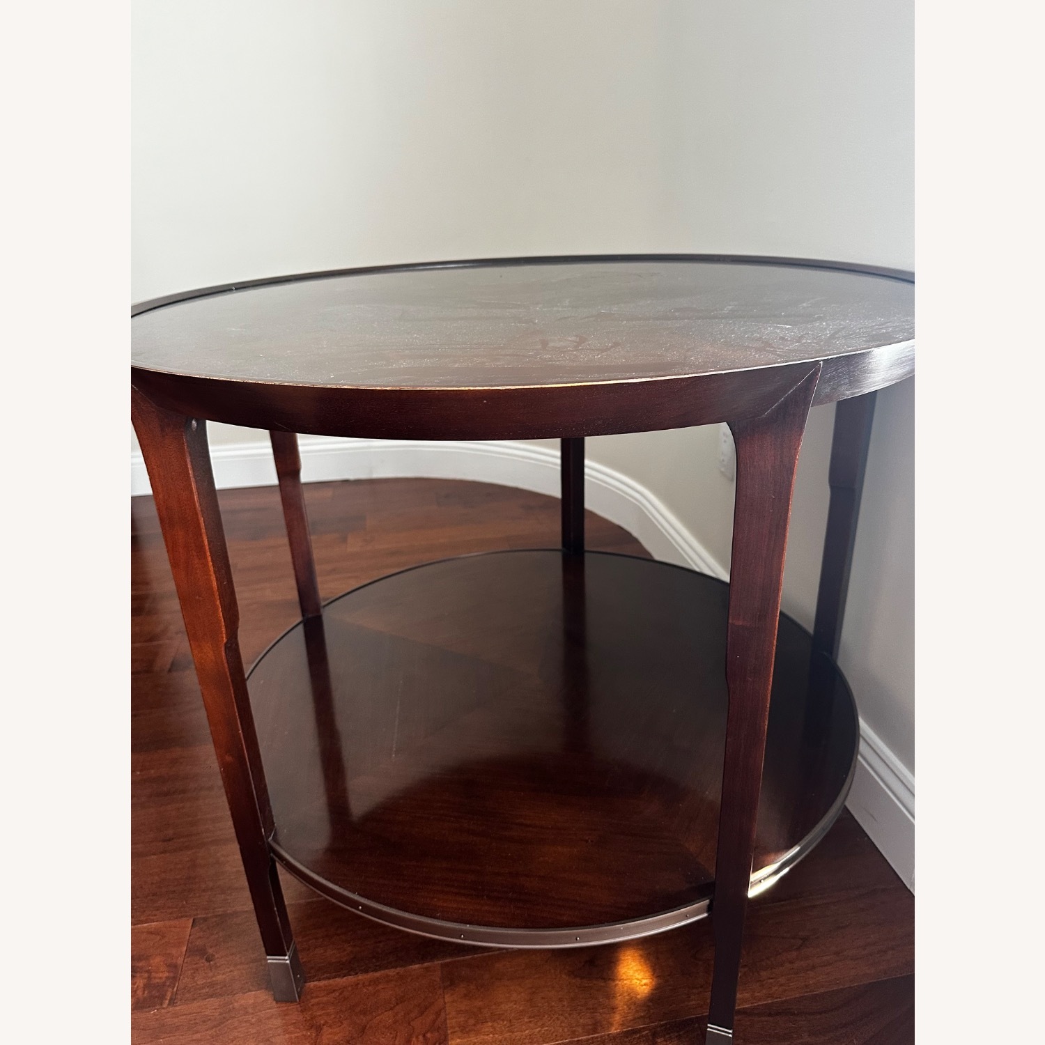 Brown Wood Baker Furniture Side Table - image-4