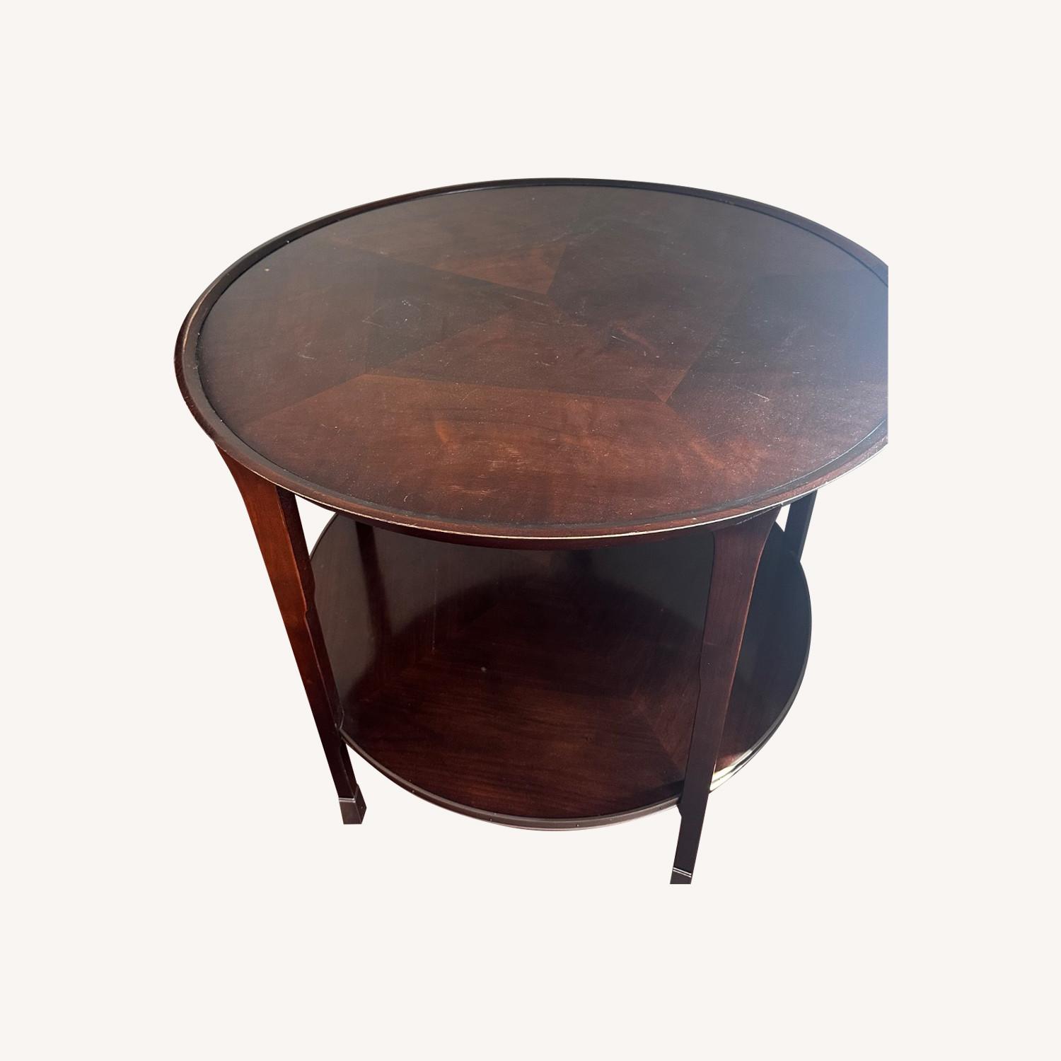 Brown Wood Baker Furniture Side Table - image-0