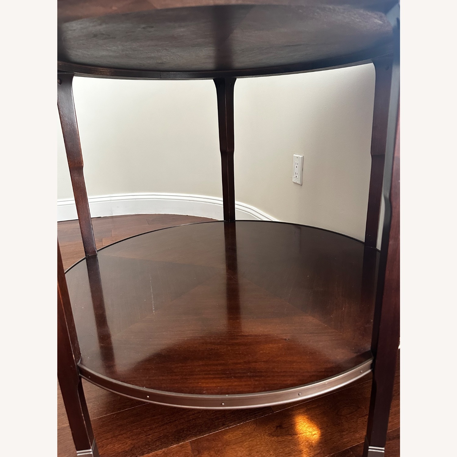 Brown Wood Baker Furniture Side Table - image-2