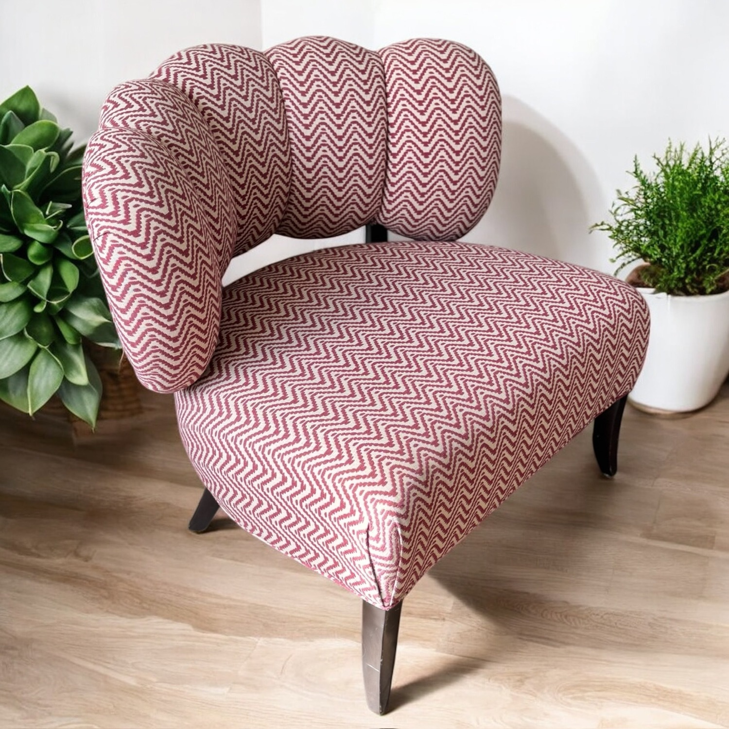 Haute House Cloud Channel Chevron Chairs - image-1