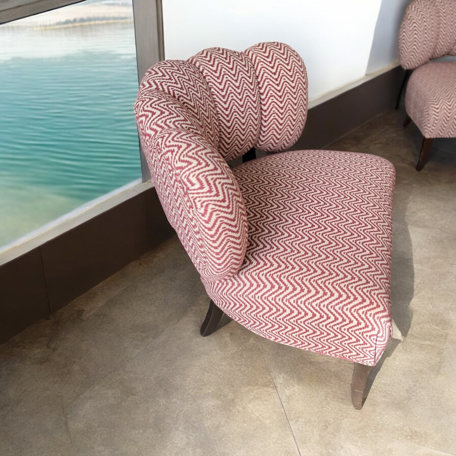 Haute House Cloud Channel Chevron Chairs - image-6