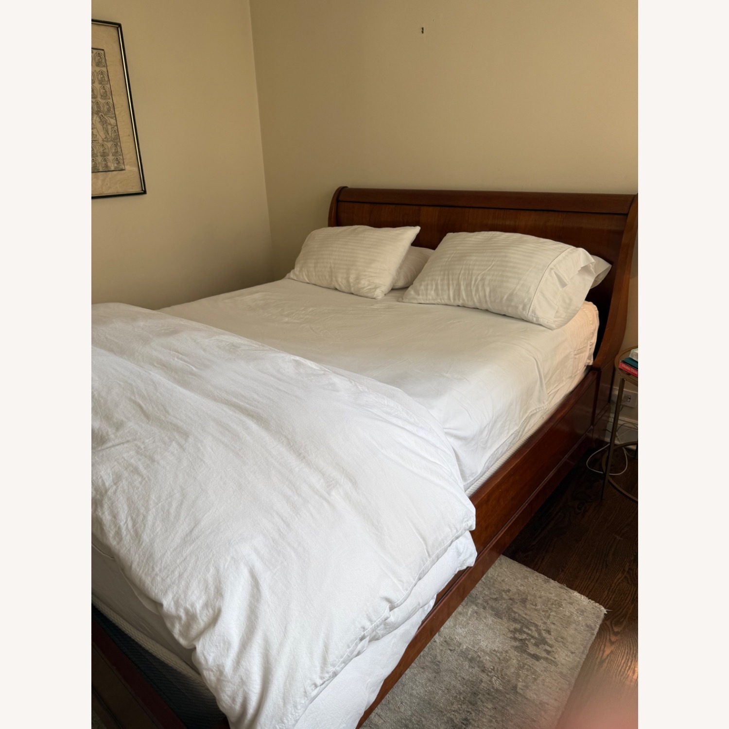 French Louis Philippe Empire Style Cherry Sleigh - image-5