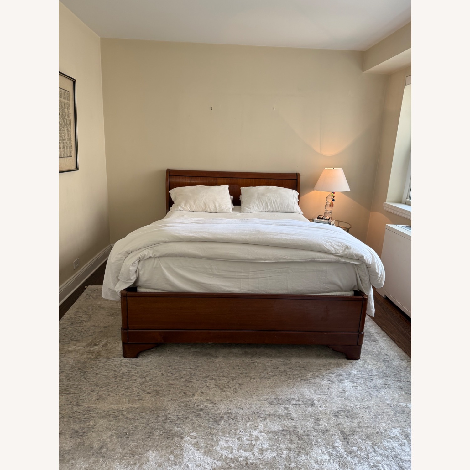 French Louis Philippe Empire Style Cherry Sleigh - image-7