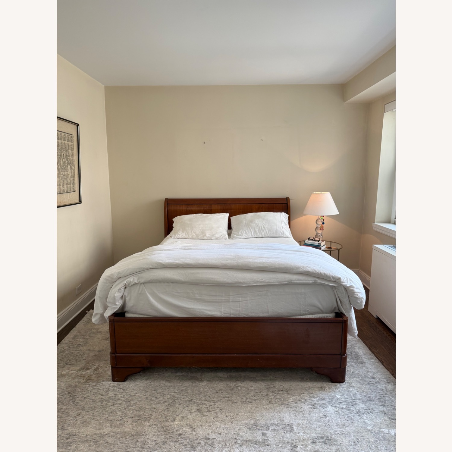 French Louis Philippe Empire Style Cherry Sleigh - image-8