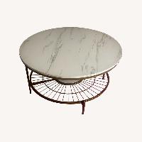 Round Marble Pattern Coffee Table