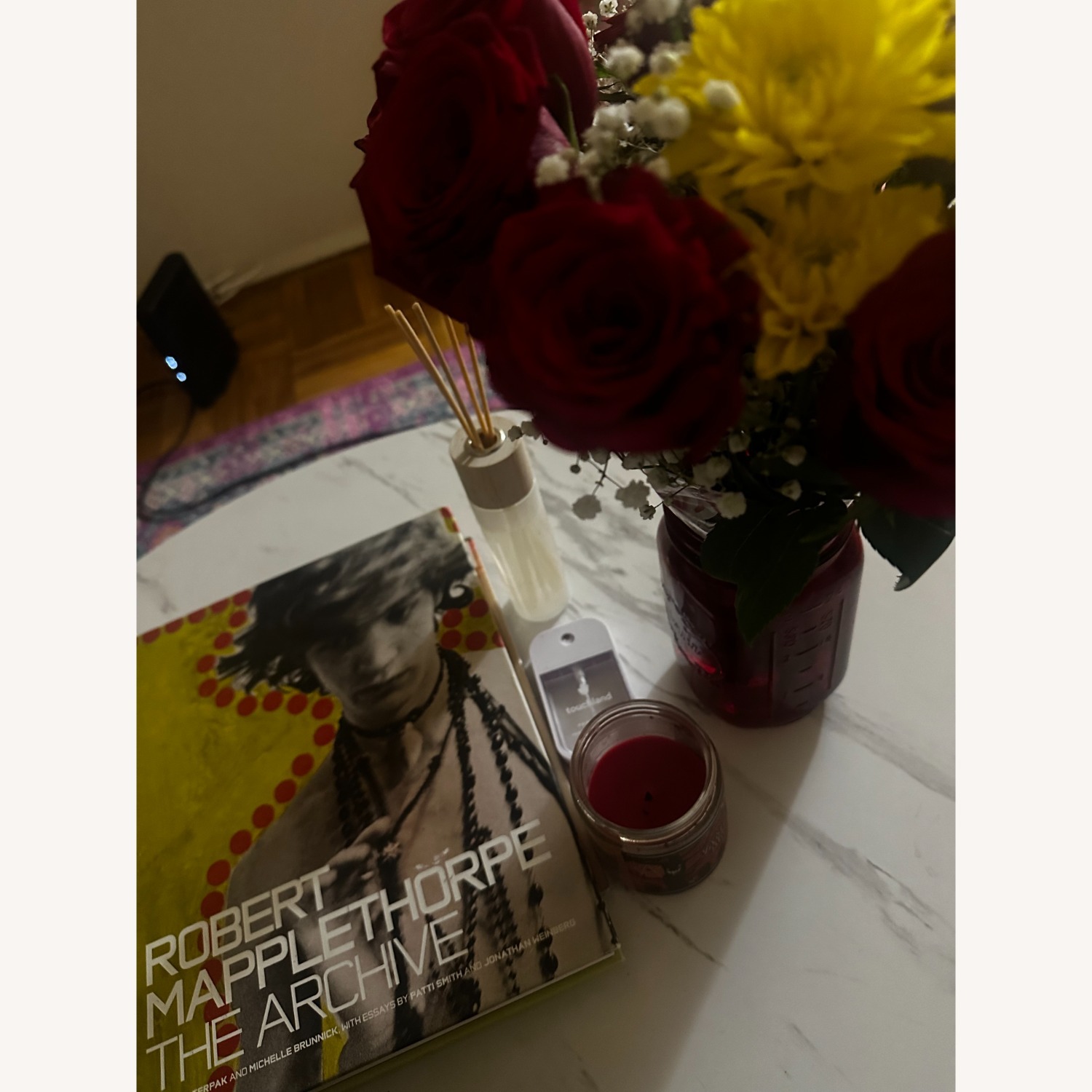 Round Marble Pattern Coffee Table - image-2