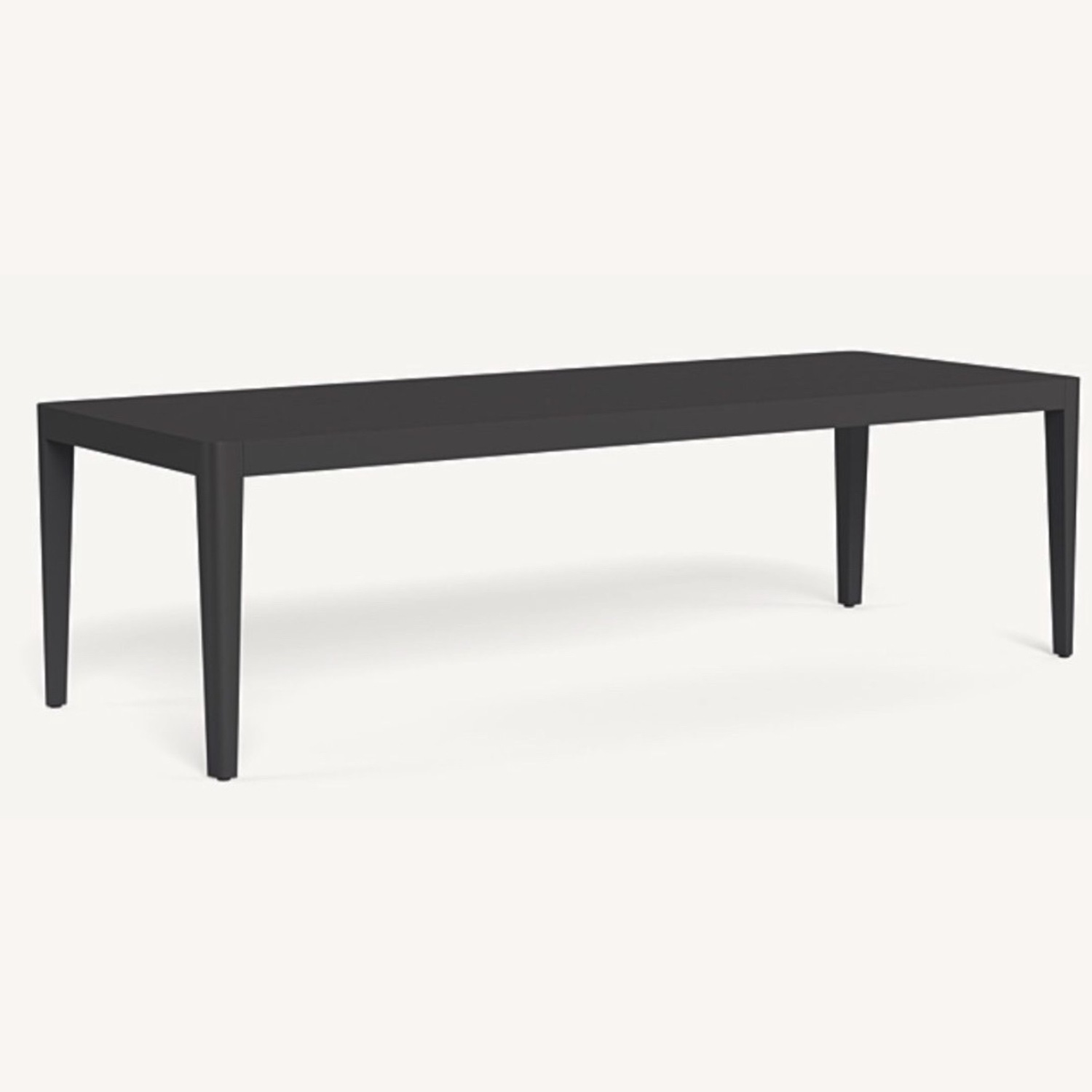 Hamilton 102” Aluminum Outdoor Black Dining Table - image-3