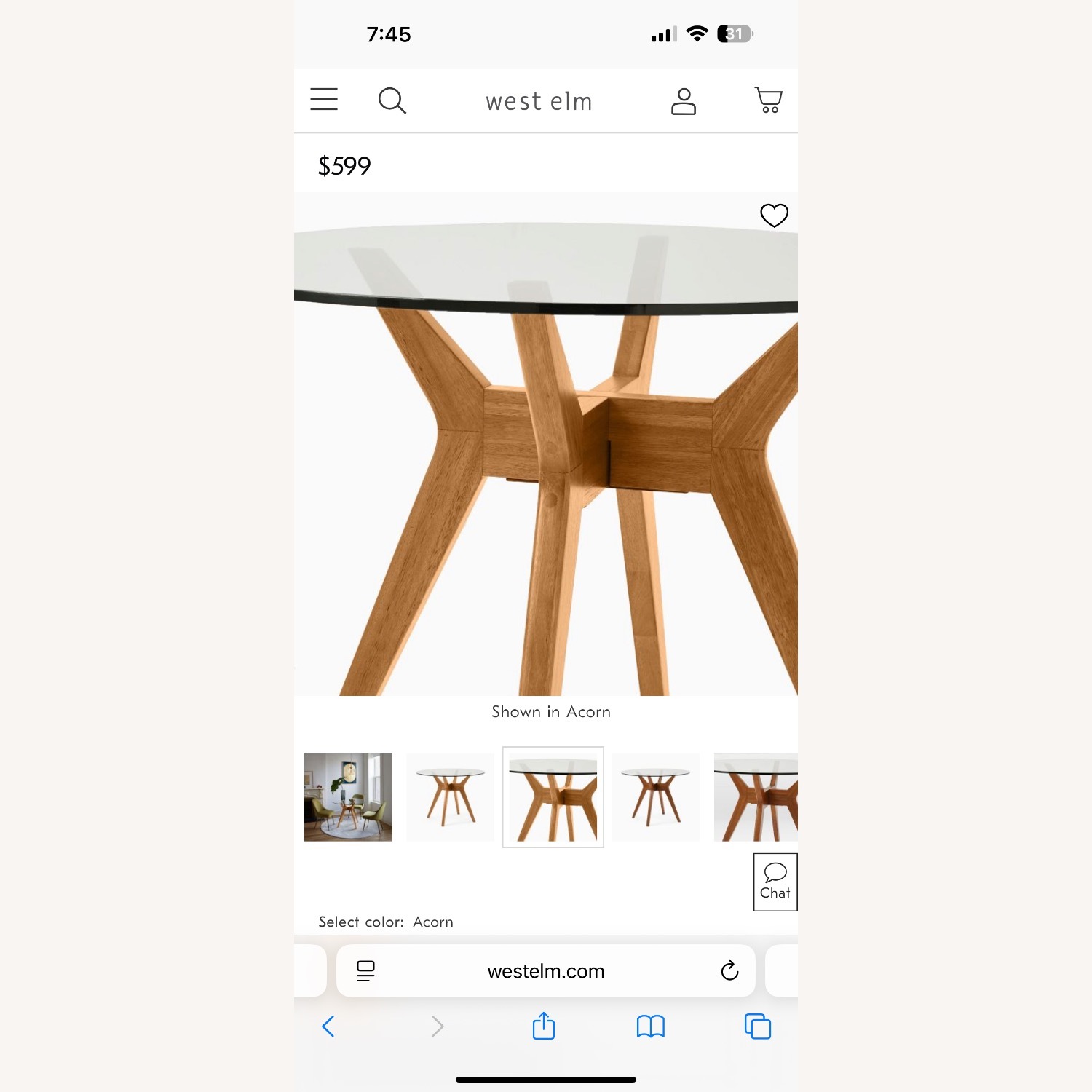 West Elm Jensen 42” Round Dining Table - image-2
