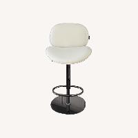 Natuzzi Shield Leather Bar Stools - Set of 4
