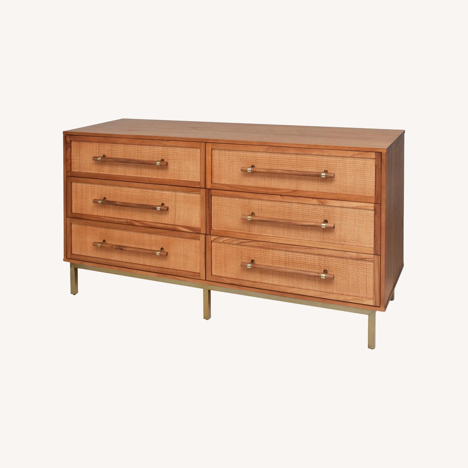 Houzz Hopper Studio 6-Drawer Dresser Light Blond - image-0