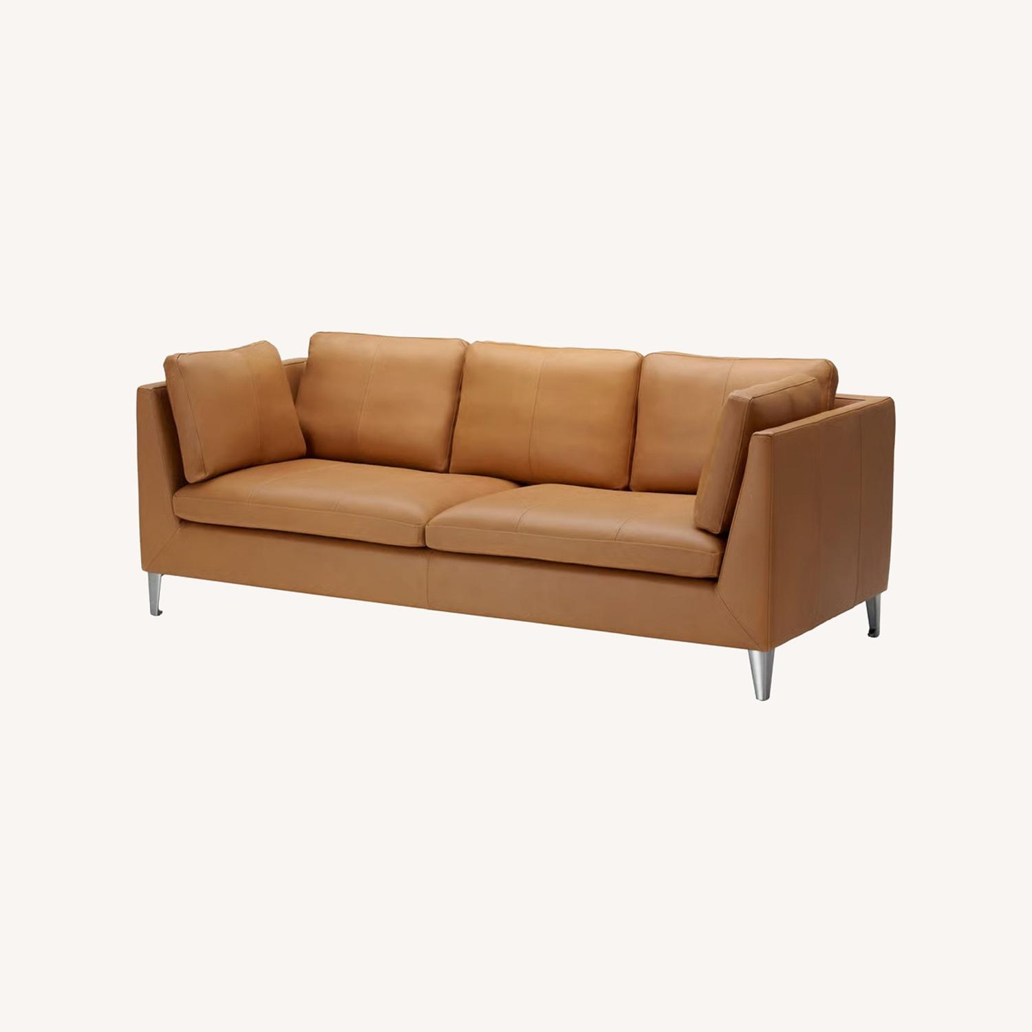 IKEA Stockholm Leather Sofa - image-0