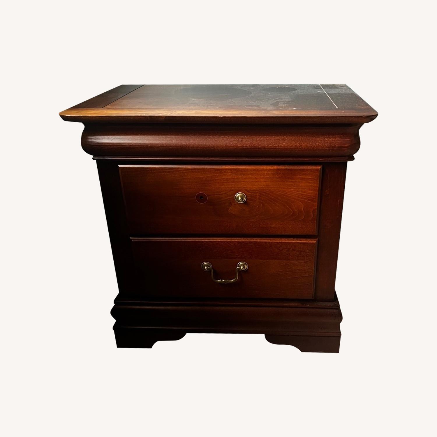 Cherry Wood Nighstands - image-0