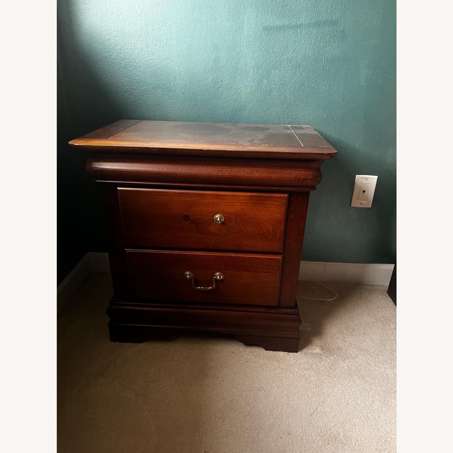 Cherry Wood Nighstands - image-3