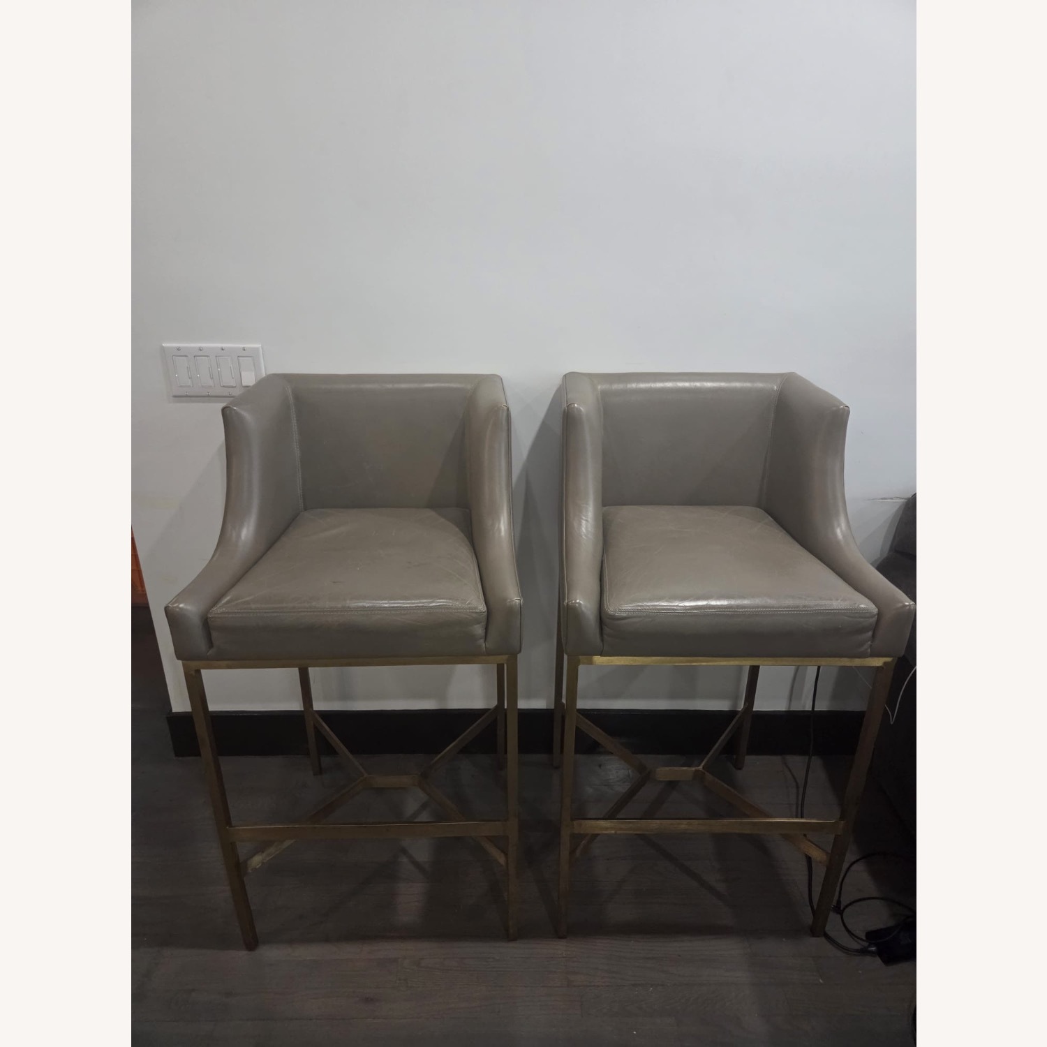 Arteriors Home Dalia Gray Bar Stools - image-4