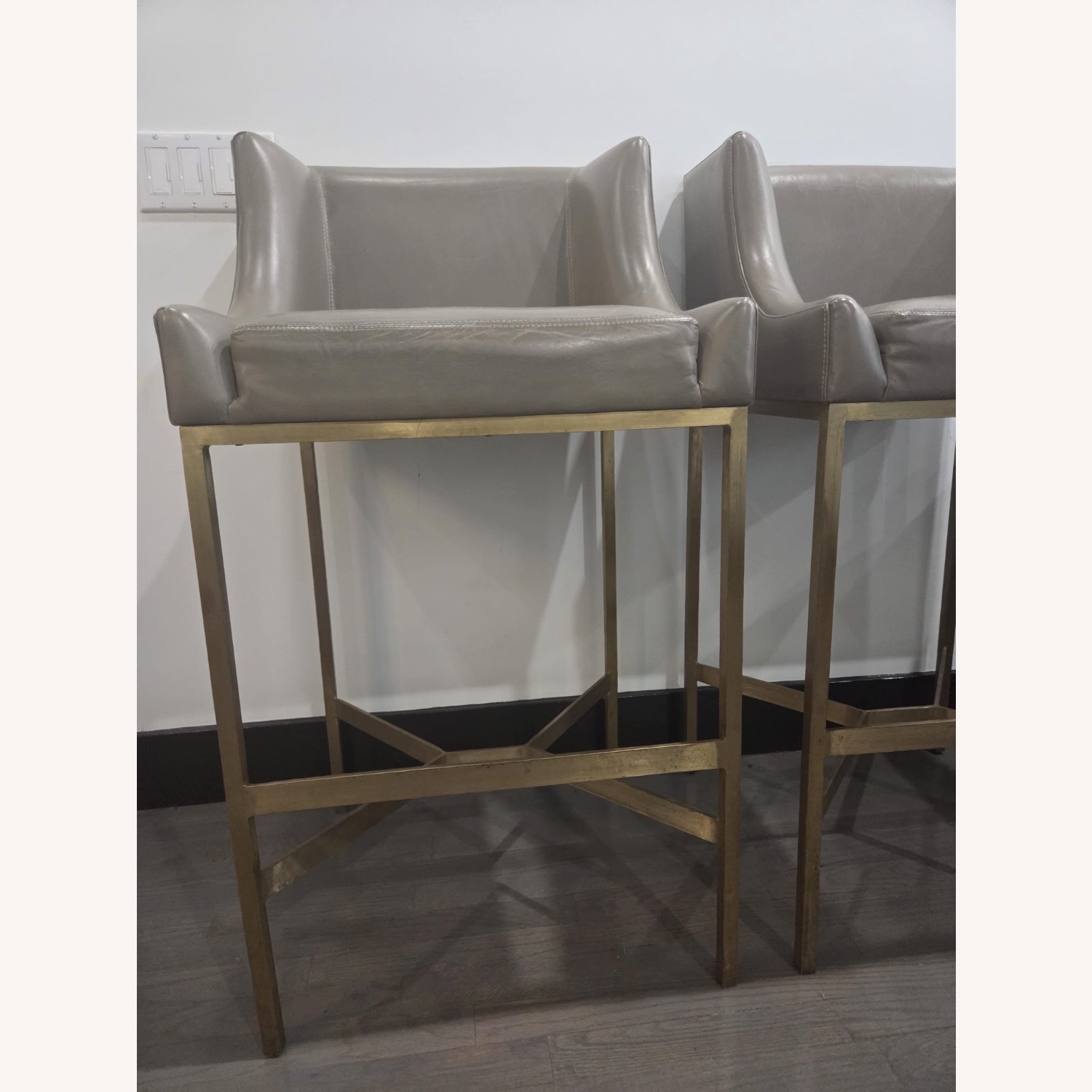 Arteriors Home Dalia Gray Bar Stools - image-2