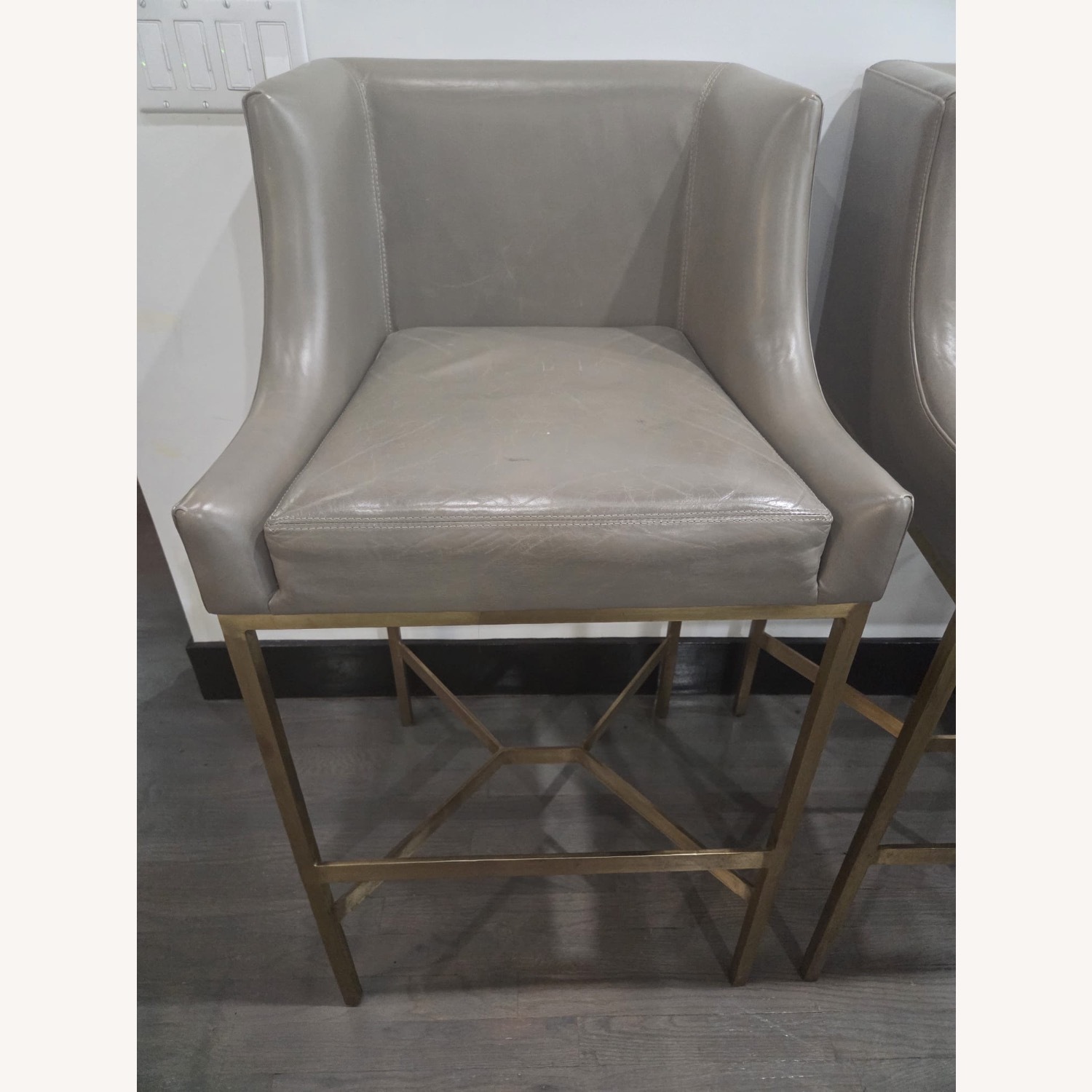 Arteriors Home Dalia Gray Bar Stools - image-1