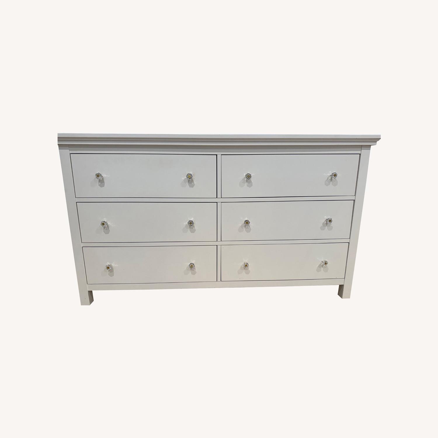 Pottery Barn 6-Drawer Extra Wide Dresser in White - image-0