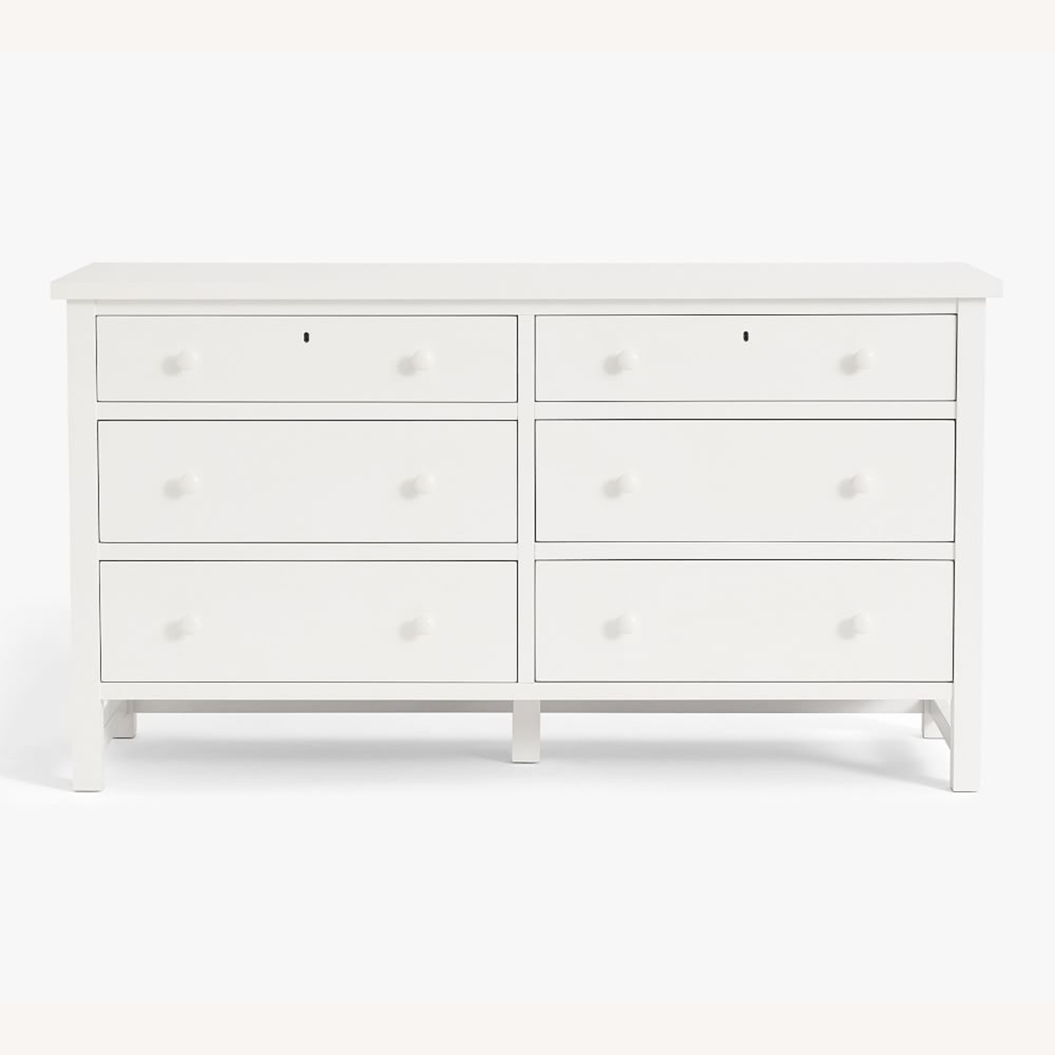 Pottery Barn 6-Drawer Extra Wide Dresser in White - image-4