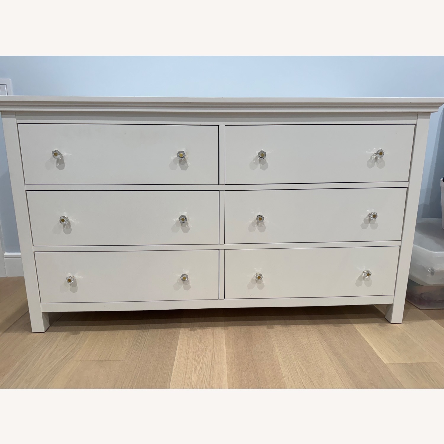 Pottery Barn 6-Drawer Extra Wide Dresser in White - image-1