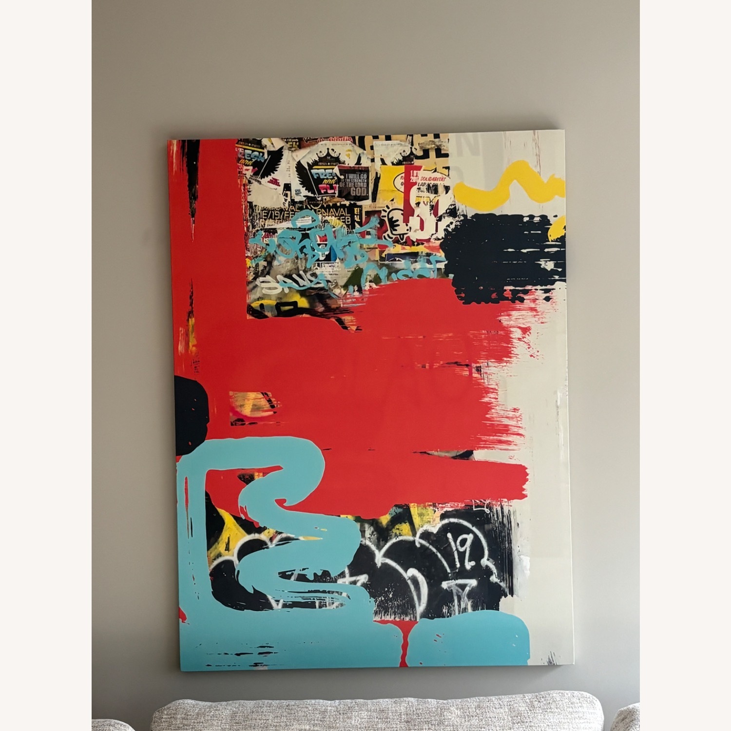 Colorful Abstract Canvas Painting - image-1