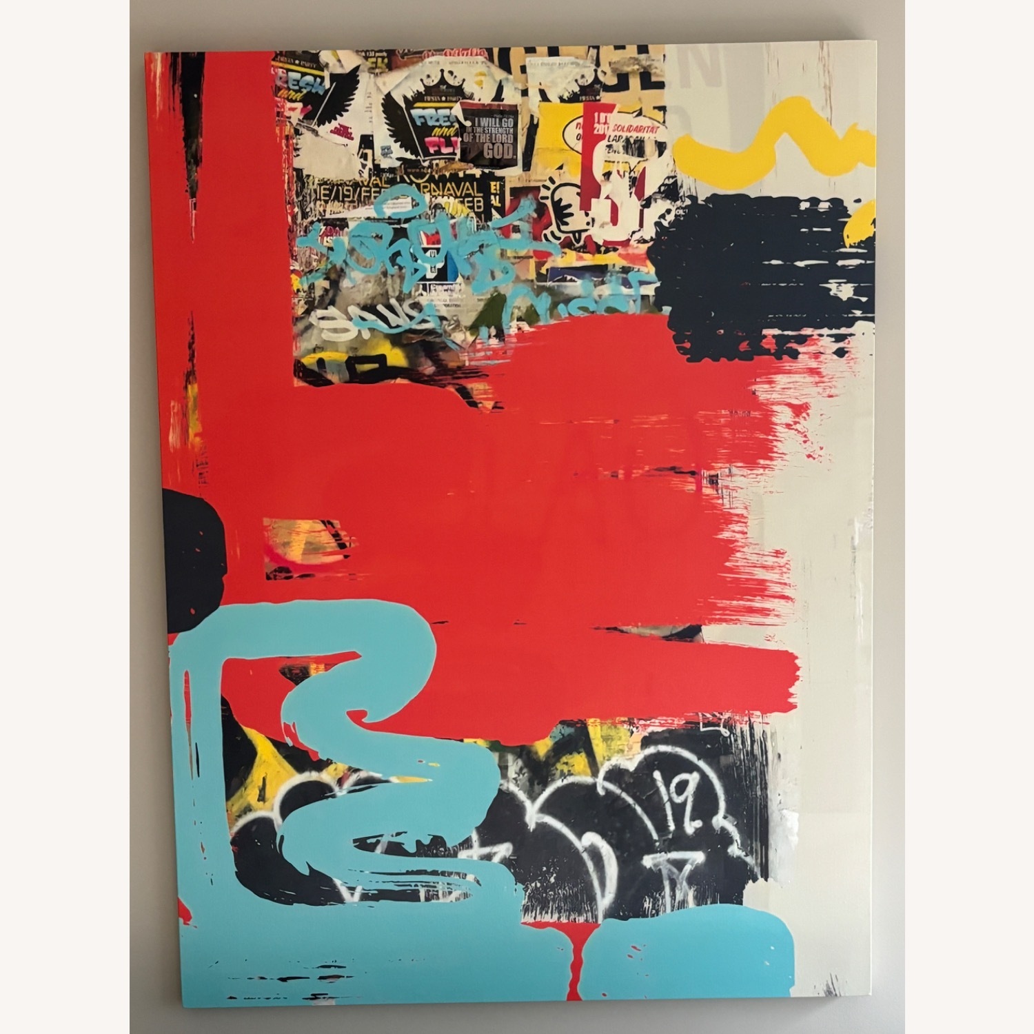 Colorful Abstract Canvas Painting - image-3