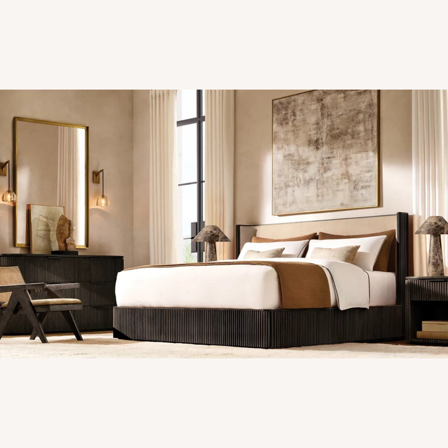 Restoration Hardware Byron Fabric Shelter Bed - image-1