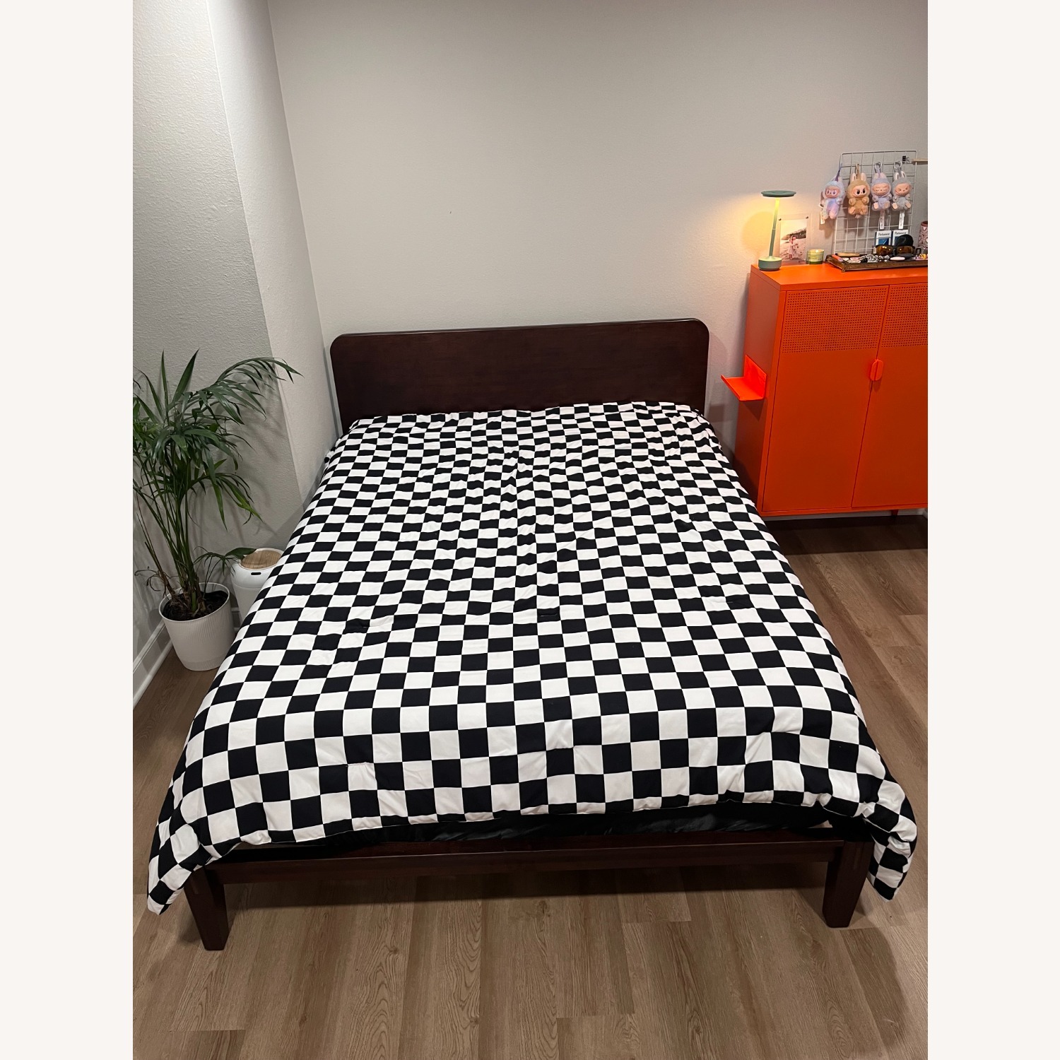 Nectar Bamboo Platform Bed Frame Queen Walnut - image-3