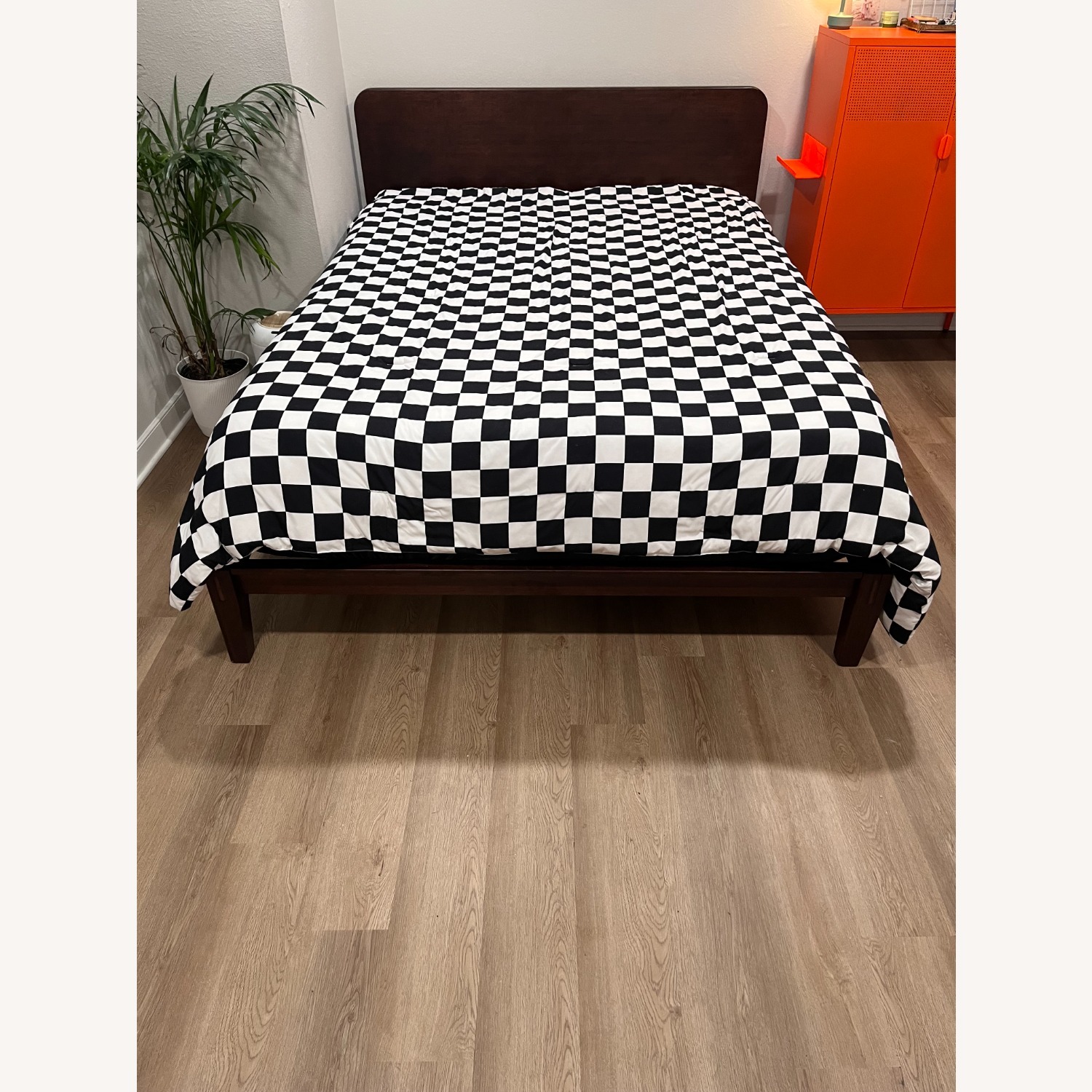 Nectar Bamboo Platform Bed Frame Queen Walnut - image-2