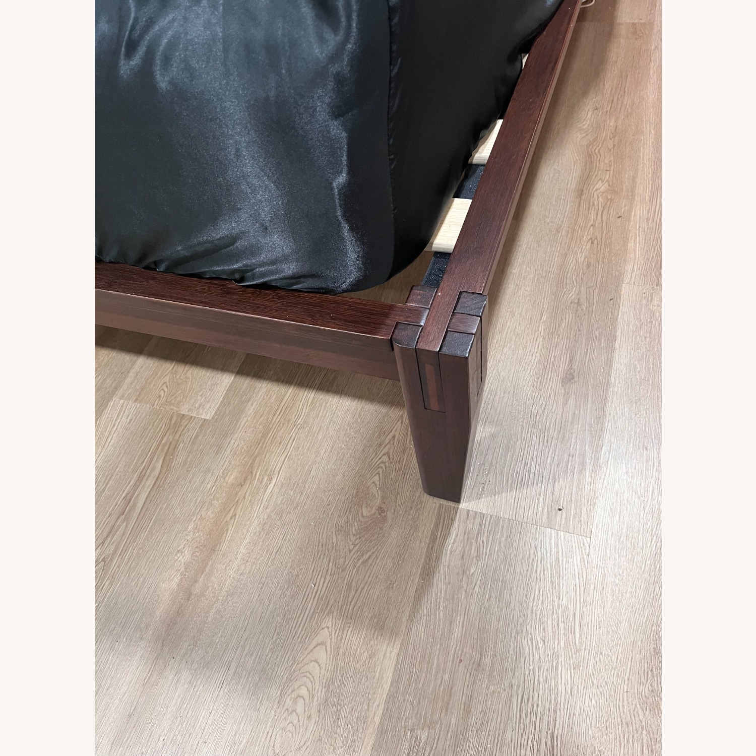 Nectar Bamboo Platform Bed Frame Queen Walnut - image-1