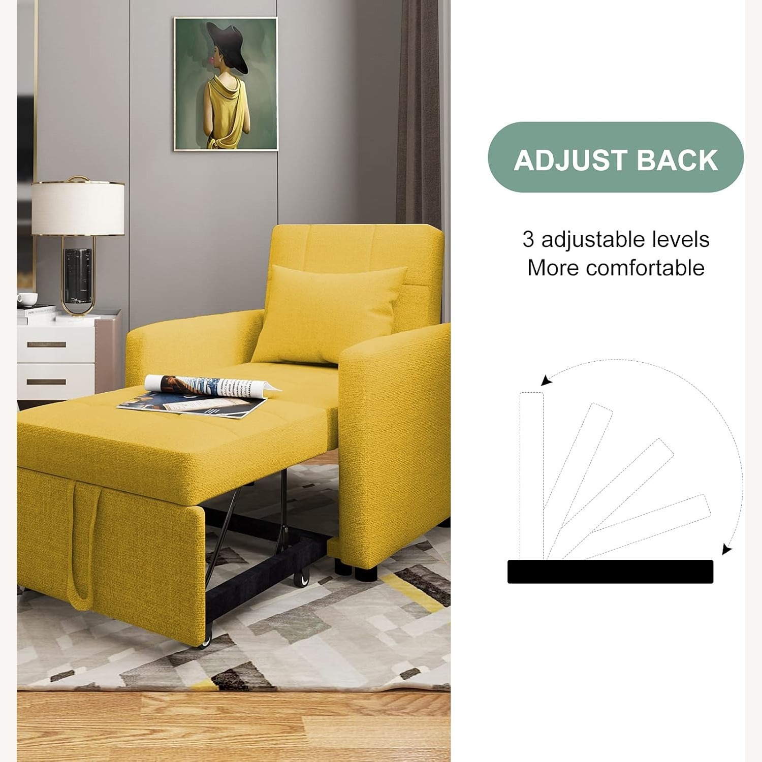 Convertible Chair Bed 3-in-1 - image-6