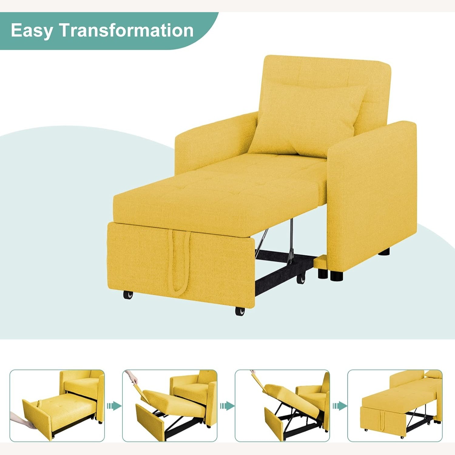 Convertible Chair Bed 3-in-1 - image-2