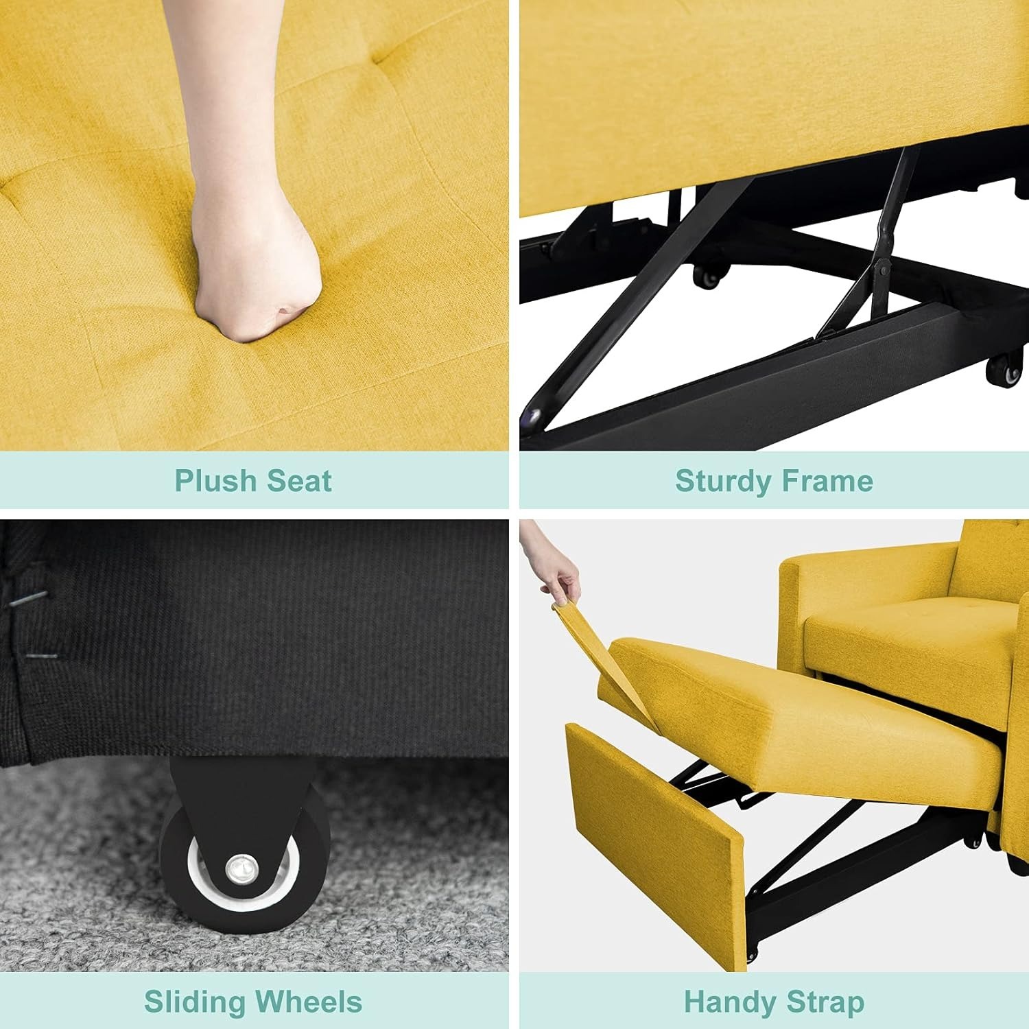 Convertible Chair Bed 3-in-1 - image-1