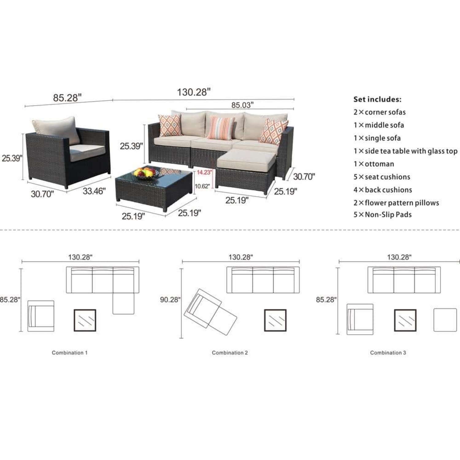 Patio Furniture Sets Outdoor - image-4
