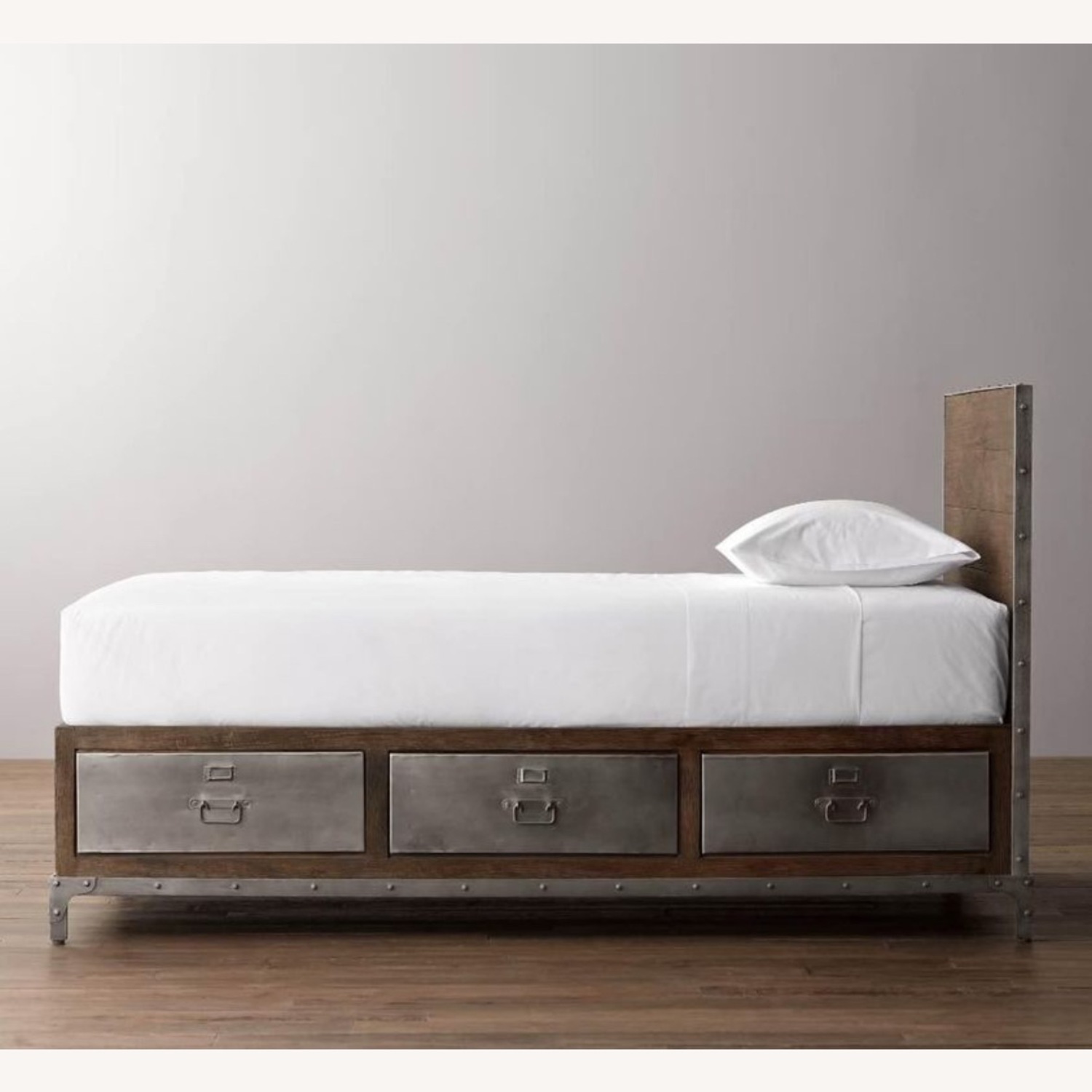 Restoration Hardware Industrial Locker Storage Bed - image-3