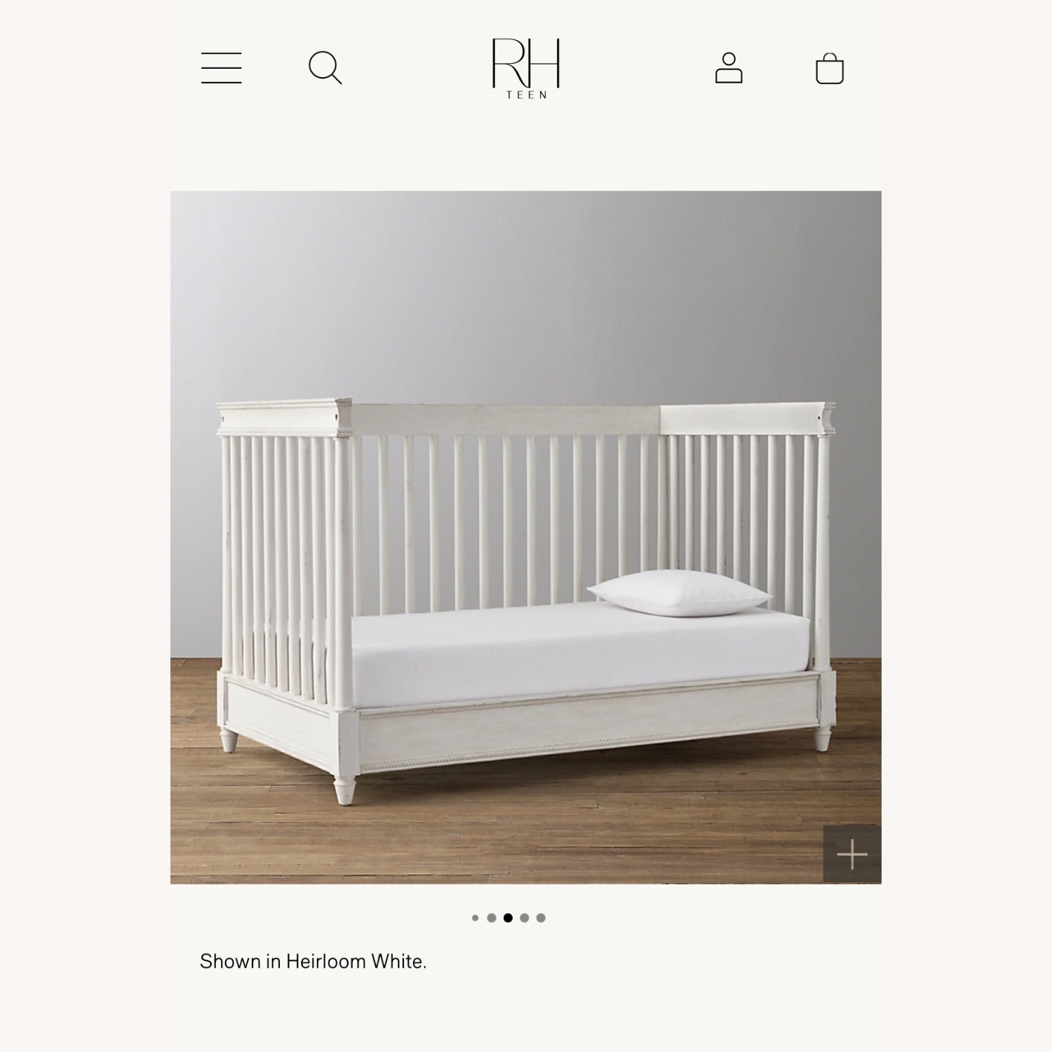 Restoration Hardware Crib Convertible - image-4