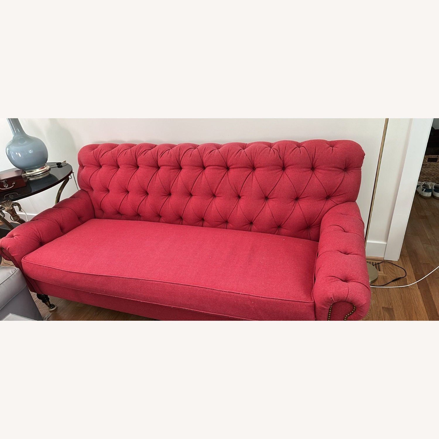 Red Chesterfield Sofa - image-2