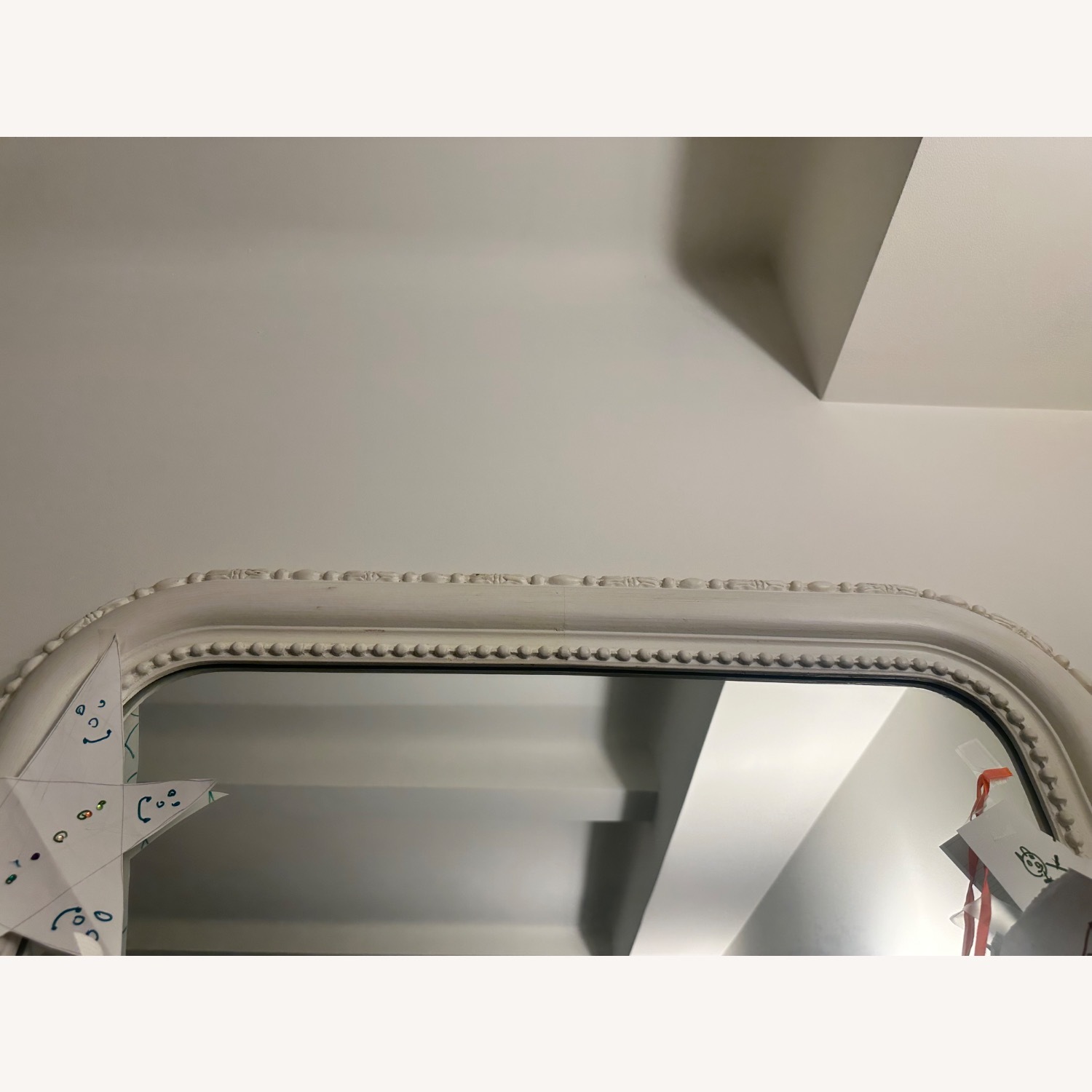 RH Baby & Child Mirror in Heirloom White - image-1