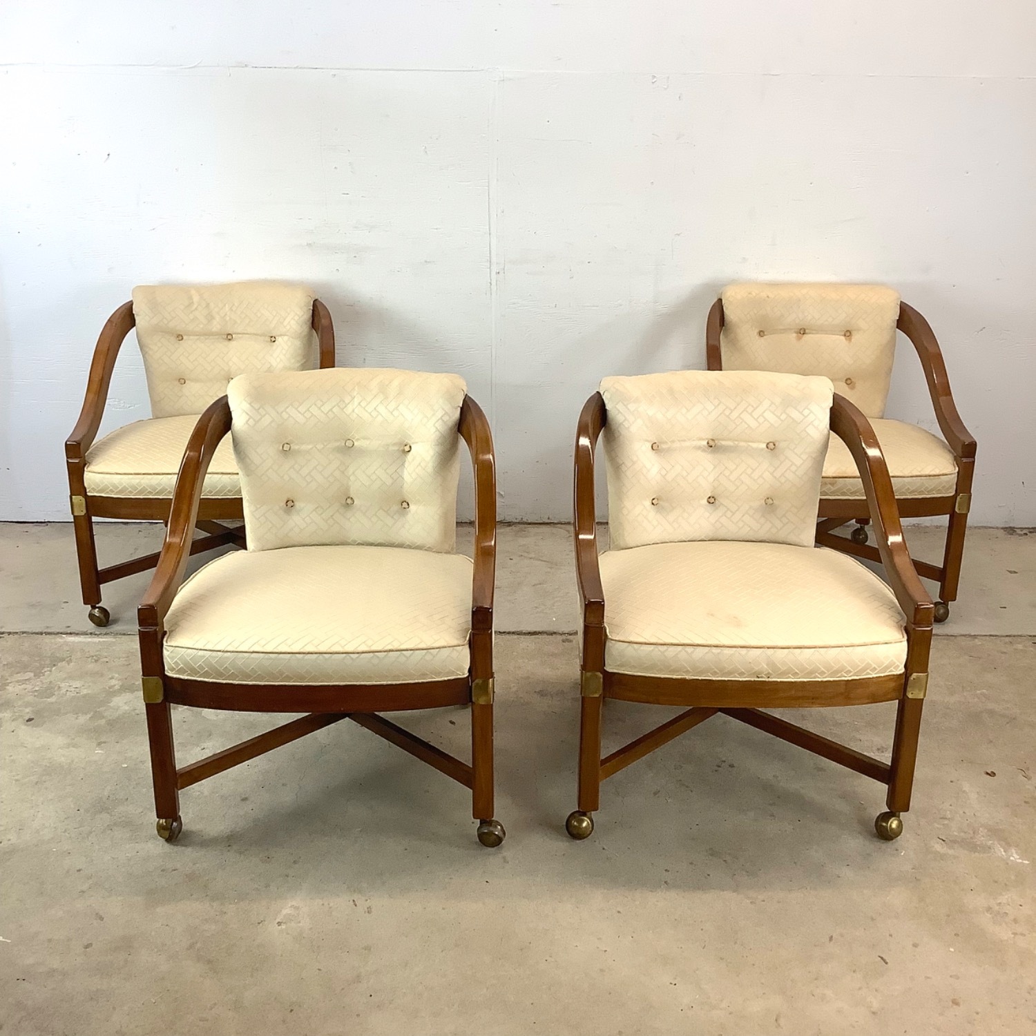 Vintage Game Table With Chairs-5c Set - image-12