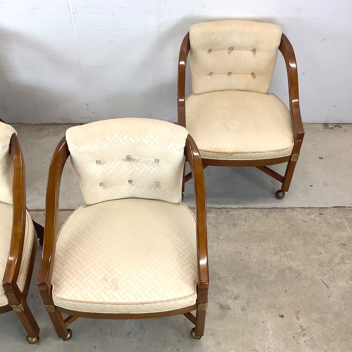 Vintage Game Table With Chairs-5c Set - image-14