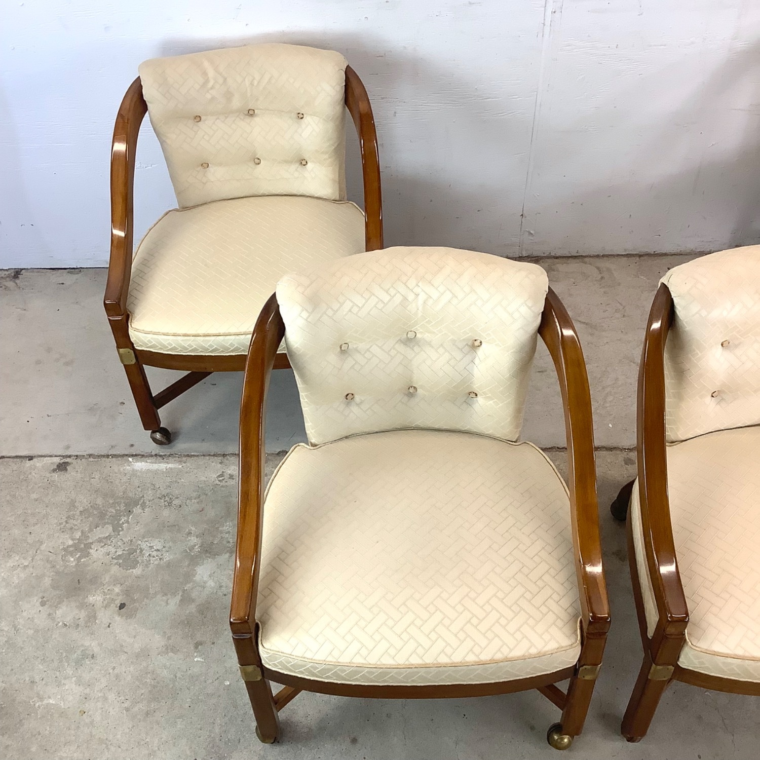 Vintage Game Table With Chairs-5c Set - image-13