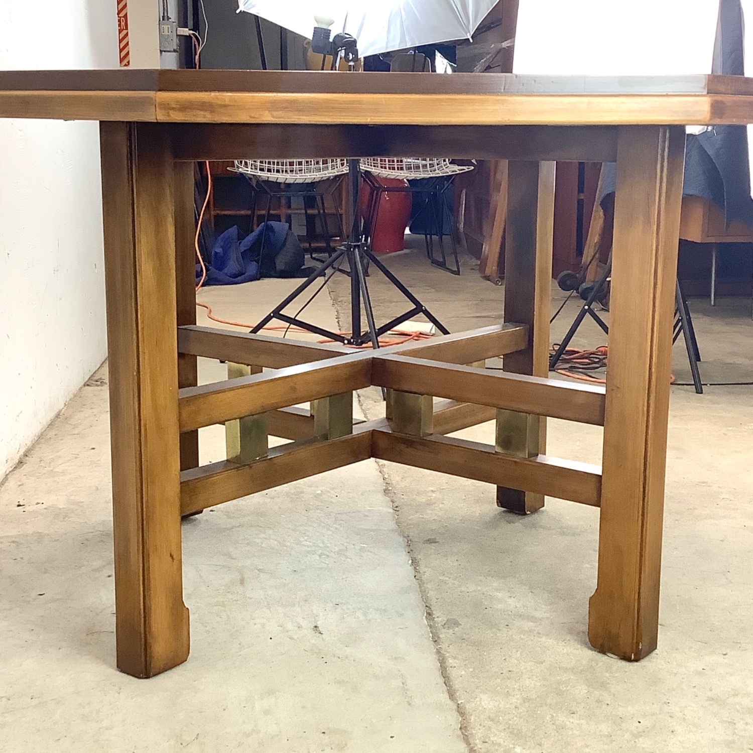 Vintage Game Table With Chairs-5c Set - image-7