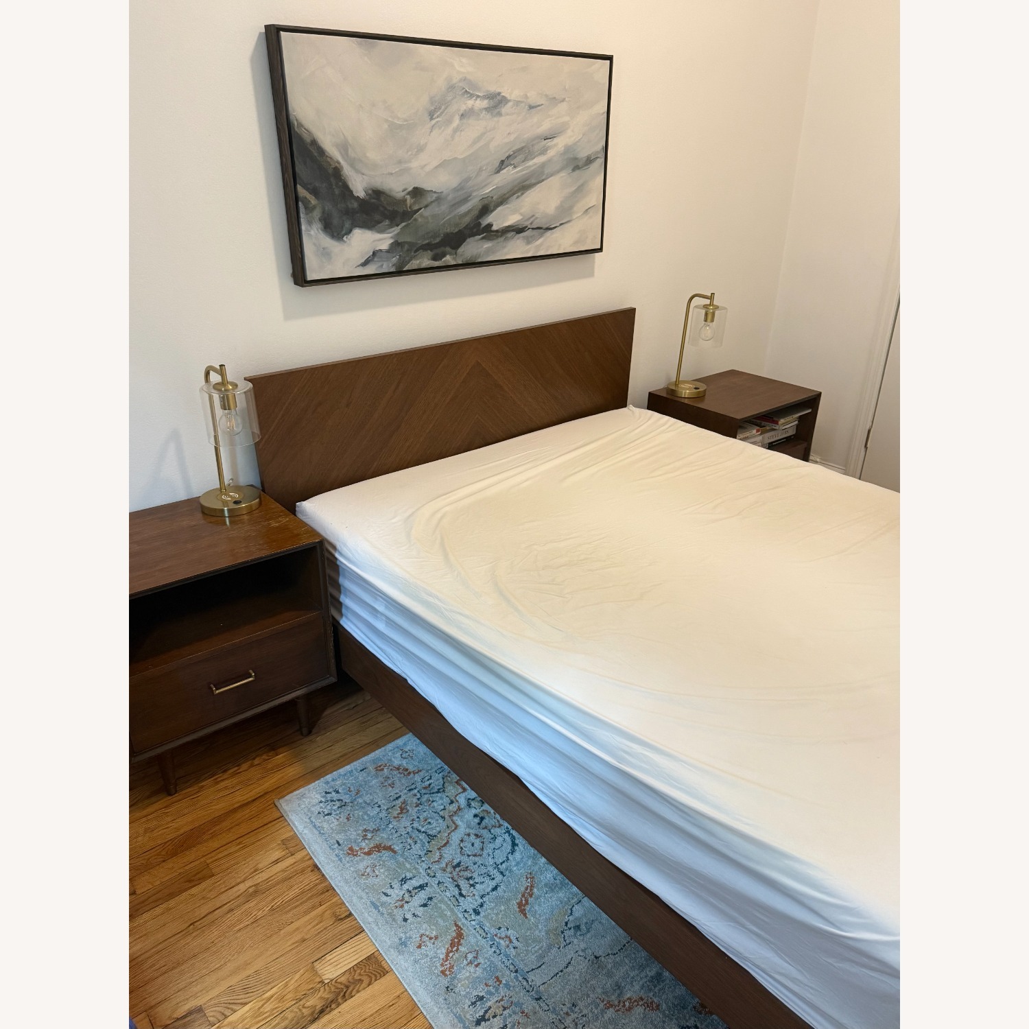 Article Nera Queen Low Profile Bed - Walnut - image-2